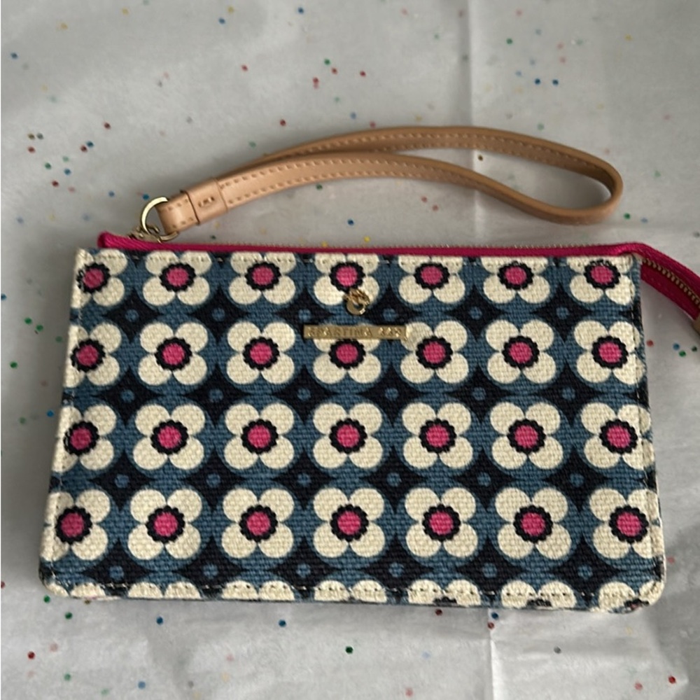 Spartina Linen and Leather Emmy Calhoun 449 Wristlet